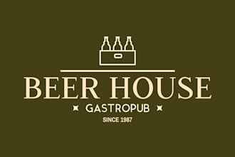 do amazing bar logo design with free vector file