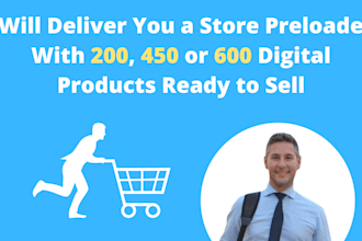 wordpress digital store with 600 products to sell