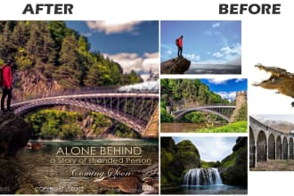 do anything in adobe photoshop, face retouching, photo manipulation