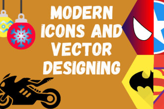 design modern icons for web and mobile