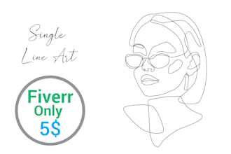 draw single line art illustration in 12 hours