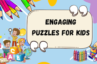 create printable kids worksheets and educational puzzle activities PDF