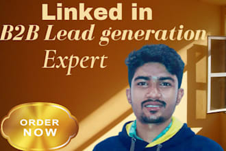 do b2b lead generation, web research,linkedin prospecting