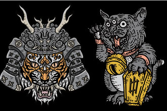 create character design illustration for your merchandise