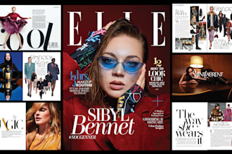 design magazine, covers, layout, catalogs, and company profile