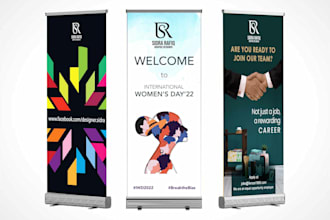 make banner, standee and photo booth design for your events