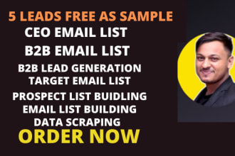 find b2b lead generation, targeted email list, linkedin leads list, valid emails