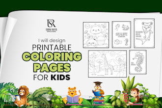 create custom coloring book pages for kids