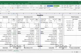 analyze data graphs, formulas, growth, format, year comparison
