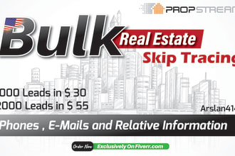 bulk skip tracing for real estate business