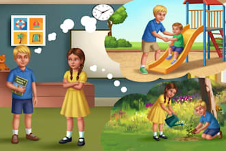 do book illustration and characters