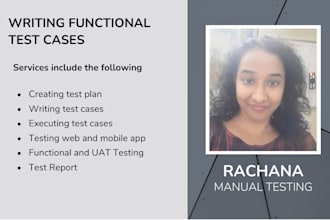 write test cases and test scenarios for your product