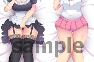 draw anime dakimakura sfw or nfsw