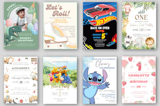 design a birthday invitation for kids