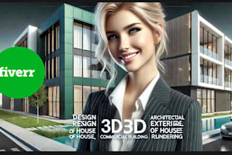 3d rendering architectural exterior of house in 12 hours max