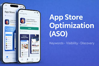optimize your app store and play store listing with aso