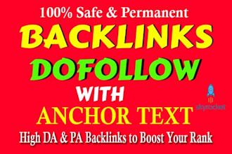 do 50 manual dofollow SEO backlinks high tf cf da pa link building