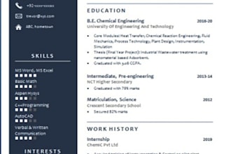 write, edit CV professional resume, cover letter