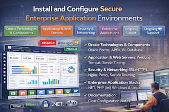 install and configure secure enterprise application environments