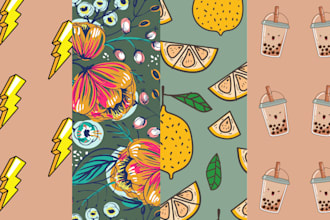 design custom patterns or draw rough sketch