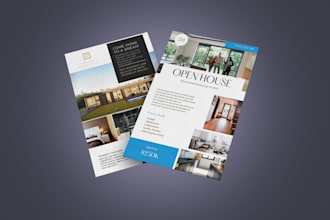 design real estate flyer brochure design