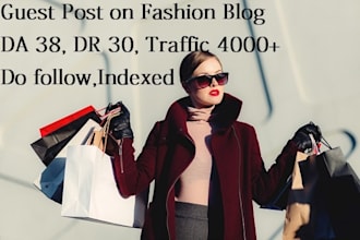 write and publish a guest post on fashion blog