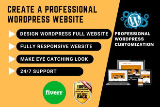 build blog or business wordpress website design using elementor pro
