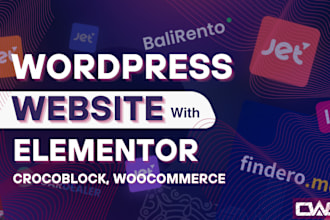 create wordpress website with elementor crocoblock expert