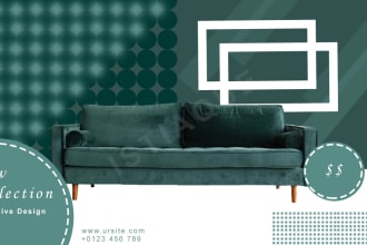 design modern, ecommerce product banner, social media post, website banner ads