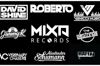 do dj band, edm, music, producer, rap, typography, artists, rock logo