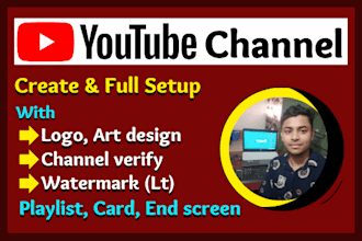 create youtube channel with full setup professionally