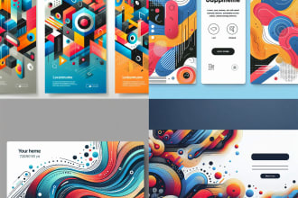 design creative web banner and social media kit