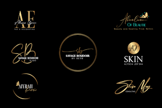 design hand drawn signature logo