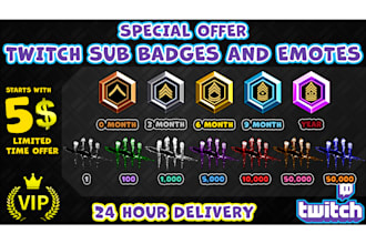do twitch sub badges, bit badges, sub emotes and bit emotes