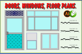 draw doors, windows, and floor plans perfectly and quickly