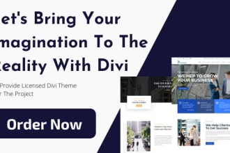 install divi API and design divi websites