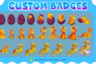design custom twitch sub badges and emotes for your stream