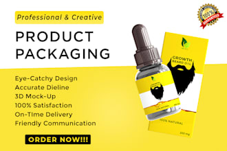 do professional and creative product packaging design