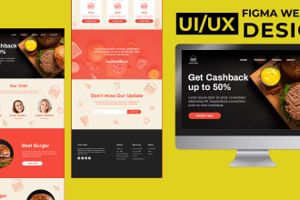 design mobile app UI UX, web UI UX design in figma