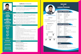 design and rewrite a creative CV or resume