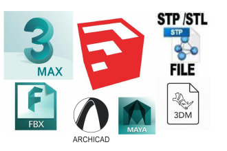 convert your sketchup file into rhino, fbx, step, stl, glb
