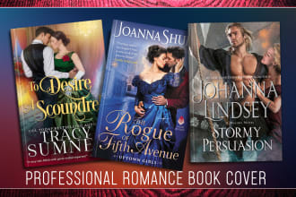 design professional romance book cover and erotic book cover design