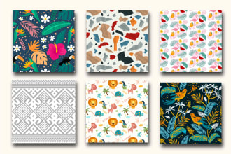 design seamless fabric textile vector repeated patterns creatively