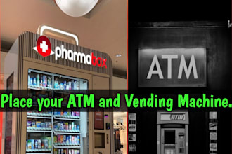 place your atm and vending machines in USA,UK and canada