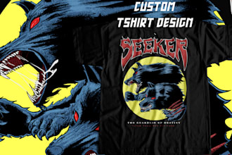 design bold vintage streetwear and merchandise illustration