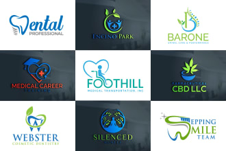 do dental, medical healthcare wellness yoga cannabis logo design