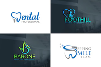 create a professional dental and medical clinic logo