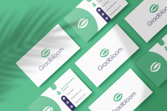 design elegant business card, letterhead and envelope