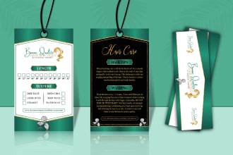 do hangtag, bundle wrap, and label design