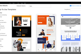 design a landing page or website with nicepage
